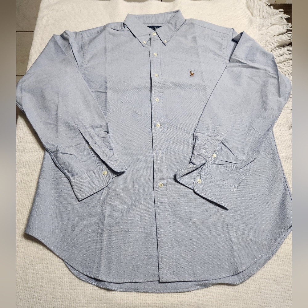 Ralph Lauren Light Blue Casual Button-Down Shirt Size XL